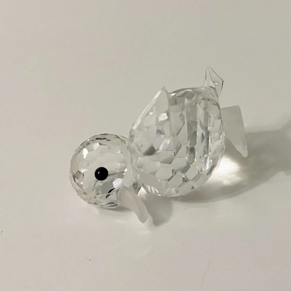 Crystal Glass Duck Figurine Miniature Figure 1.5 Inch Chip - Picture 14 of 16